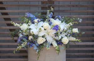 Half Casket Cover - Fresh Flower Bar