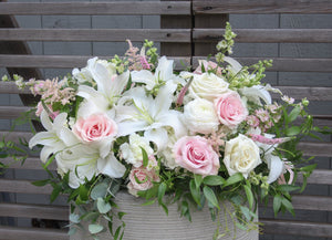 Half Casket Cover - Fresh Flower Bar