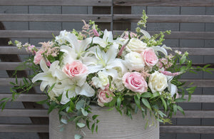 Half Casket Cover - Fresh Flower Bar