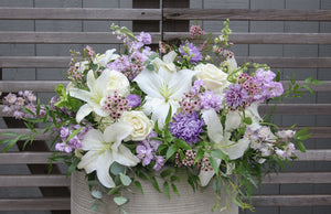 Half Casket Cover - Fresh Flower Bar