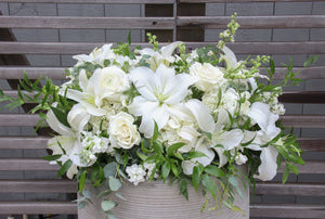 Half Casket Cover - Fresh Flower Bar